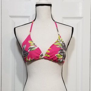 Xhilaration pink floral bikini top (10-121)